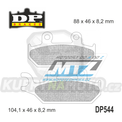 Destičky brzdové DP Brakes DP544 - směs Premium OEM Sinter