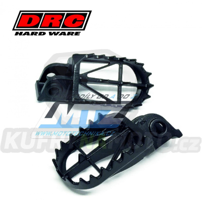 Stupačky DRC WIDE FOOTPEG - DRC D48-02-510 - KTM SX+SXF+EXC+EXCF + 50SX+65SX+85SX + 690+790 Adventure+Enduro+SMC + 950+990+1050+1090+1190+1290 Adventure+SMC+SuperEnduro + Beta RR 2T+4T / 10-19 + Gas-Gas / 18-20 + Sherco SE+SEF / 10-23 + Husqvarna+Hus