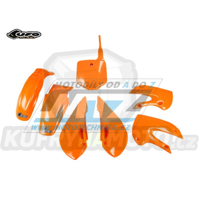 Sada plastů Kawasaki KLX110 / 01-09 - barva oranžová