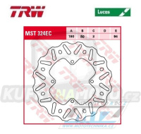 Kotouč brzdový TRW MST324EC (190/80/4D) - Honda CR80 / 92-02 + CR85 / 03-07 + CRF150R / 07-24