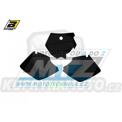 Polepy číslových tabulek (vystřižené) - KTM 125SX+525SX / 03 - barva černá