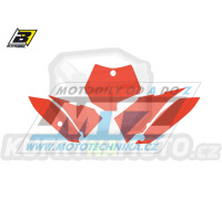 Polepy číslových tabulek (vystřižené) - KTM 65SX / 09-15 - barva červená