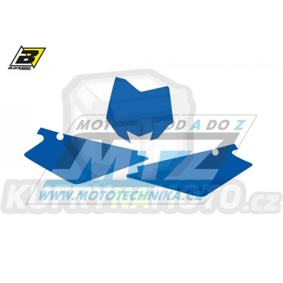 Polepy číslových tabulek (vystřižené) - Husqvarna CR125 / 06-08 + TC250+TC450 / 05-07 - barva modrá