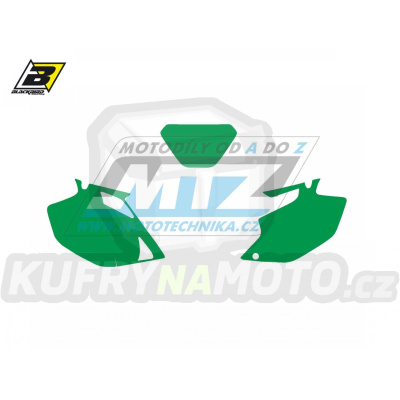 Polepy číslových tabulek (vystřižené) - Yamaha WRF250+WRF450 / 03-04 - barva zelená
