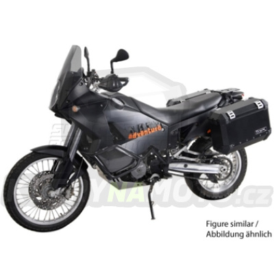 Sada TraX Adventure 45 a 45 černé boční kufry a nosič držák boční kufry SW Motech KTM 950 Adventure 2003 – 2006 LC8 KFT.04.262.50100/B-BC.15874