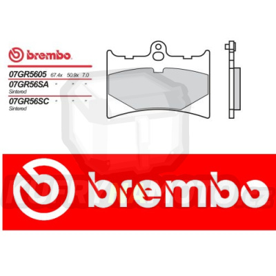 Brzdové destičky Brembo ASPES SINTESI 125 r.v. Od 88 -  směs TT Přední