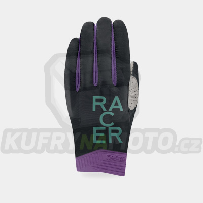 rukavice GP STYLE 2, RACER (černá/fialová)