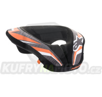 nákrčník SEQUENCE YOUTH, ALPINESTARS, dětský (černá/oranžová/bílá) 2024