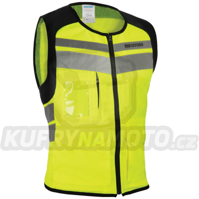 reflexní vesta UTILITY BRIGHT TOP, OXFORD (žlutá fluo/šedá reflexní/černá)