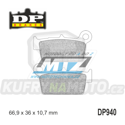 Destičky brzdové DP940 - DP BRAKES směs Premium Sinter OEM