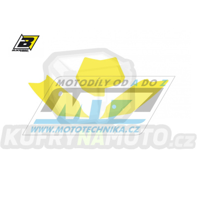 Polepy číslových tabulek (vystřižené) - KTM SX+SXF / 11-12 - barva žlutá