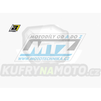Polepy číslových tabulek (vystřižené) - KTM 85SX / 04-12 - barva bílá