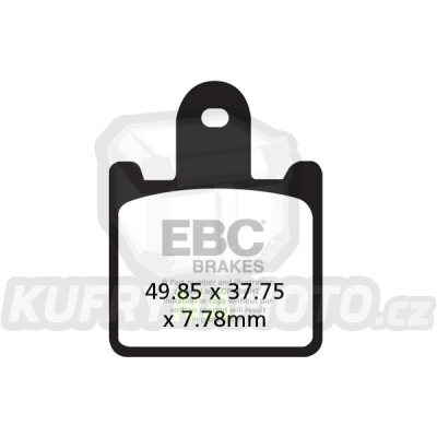 Brzdové destičky EBC GPFAX417/4HH