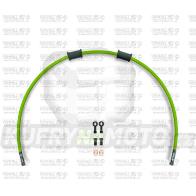 Hadice zadní brzdy Venhill POWERHOSEPLUS SUZ-11008RB-GR (1 hadice v sadě) zelené hadice, černé koncovky