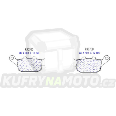 Brzdové destičky CL BRAKES 3076 MSC