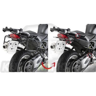 Montážní sada držák – nosič kufru bočních Kappa Bmw F 800 R 2009 – 2014 K1000-KLR5118