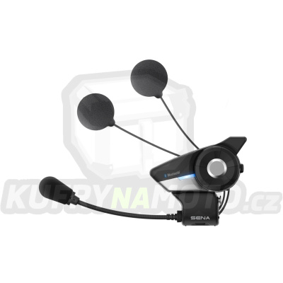 SENA interkom handsfree headset moto 20S EVO BLUETOOTH 4.1 DO 2000M s radiem FM, universálním setem mikrofonů reproduktorů ( 1 set )