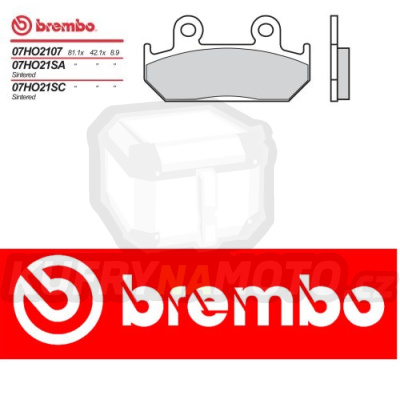 Brzdové destičky Brembo HONDA CB S, G 350 r.v. Od 87 -  směs SC Přední