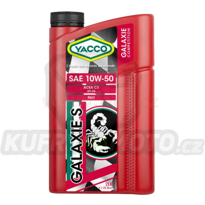 Motorový olej YACCO GALAXIE S 10W50, 2 L