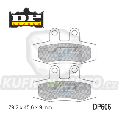 Destičky brzdové DP Brakes DP606 - směs Premium OEM Sinter
