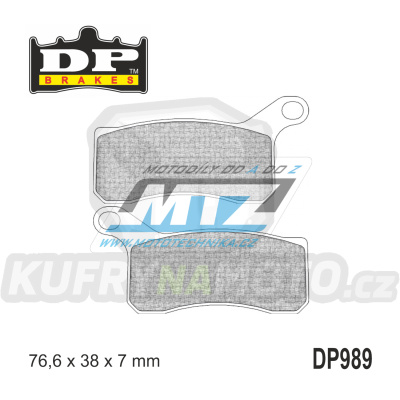 Destičky brzdové DP989 - DP BRAKES směs Premium Sinter OEM