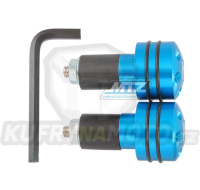 Koncovky/závaží řidítek RUBBER - modré (pro vnitřní průměr řidítek ¤17mm)