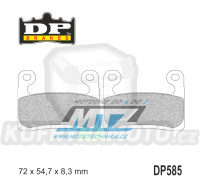 Destičky brzdové DP585-RDP DP Brakes - směs RDP X-RACE Titanium