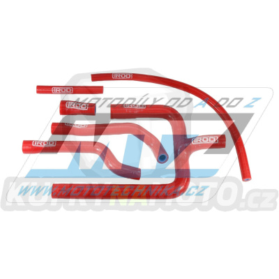Hadice chladiče Gas-Gas EC250 / 18-20 + EC300 / 18-20 - červené (sada 6ks)