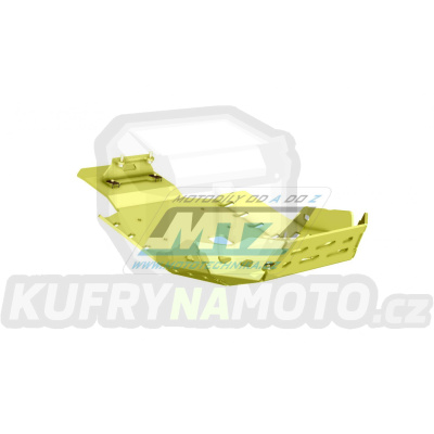 Kryt pod motor hliníkový Dual Sport - BMW F750GS+F850GS+F850GS Adventure / 21-22 + F800GS / 24 + F900GS / 25 - barva žlutá