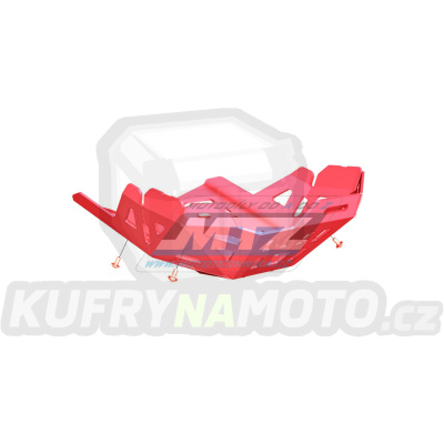 Kryt pod motor hliníkový Dual Sport - Yamaha XTZ700 Tenere / 20-21 (pouze Euro 4!) - barva červená