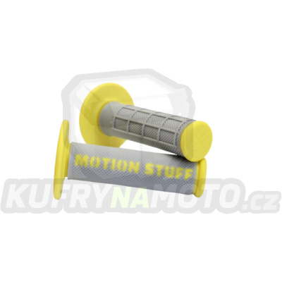 Motokrosové rukojeti supersoft MOTION STUFF Šedo/žluté