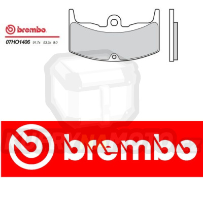 Brzdové destičky Brembo HONDA VT E 500 r.v. Od 83 -  směs Originál Přední