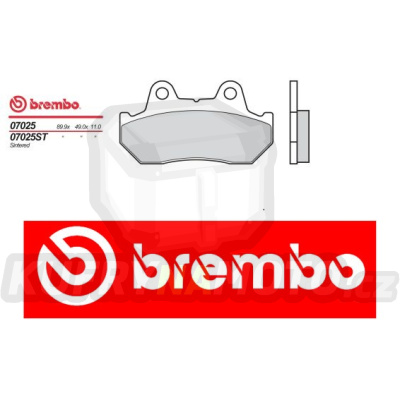 Brzdové destičky Brembo SYM BULLET 110 r.v. Od 93 -  směs S T Přední