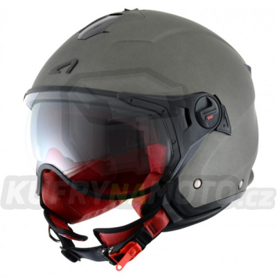Moto přilba ASTONE MINIJET S SPORT matná titanová