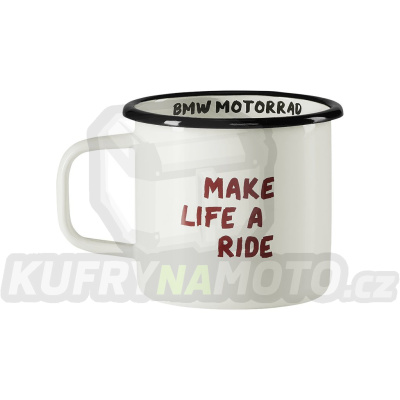 Plechový hrníček Make Life a Ride