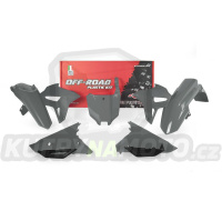 sada plastů Honda, RTECH (limitovaná edice QUANTUM GREY, šedá, 6 dílů, vč. krytů vzduch filtru)