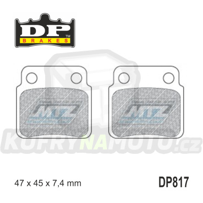Destičky brzdové DP Brakes DP817 - směs Premium OEM Sinter