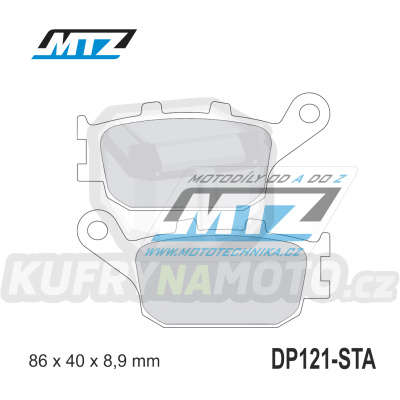 Destičky brzdové DP121-STA - směs Standard