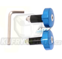 Koncovky/závaží řidítek Alloy - modré (pro vnitřní průměr řidítek ¤13mm)