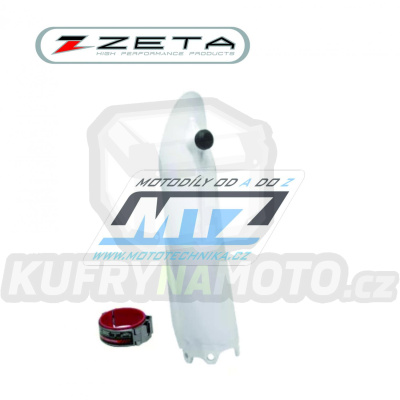 Kryt vidlice + pomocník startu &quot;Launch Control&quot; - ZETA ZE89-7018 - Honda CR125+CR250 / 04-07 + CRF250R / 04-22 + CRF450R / 04-22 - bílý (1strana)
