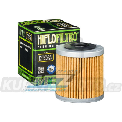 Filtr olejový HF182 (HifloFiltro) - Piaggio 350 Beverly 4T-4V i.e. E3 + Piaggio 350 Beverly ST Sport Touring 4T-4V i.e. E4