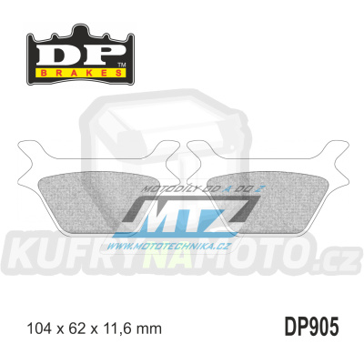 Destičky brzdové DP905 - DP BRAKES směs Premium Sinter OEM