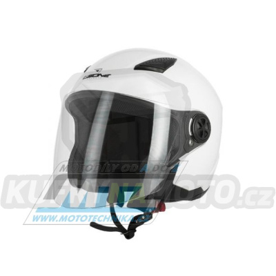 Přilba na skútr Osone Jet Helm S200 Brooklyn - bílá - velikost M