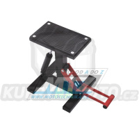 Stojánek MX Bike Lift Hydraulic (stojan pod motocykl) s kovovou pogumovanou deskou a hydraulickým tlumičem - černý