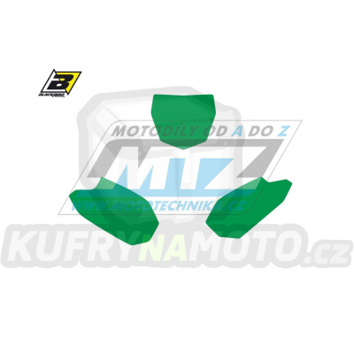 Polepy číslových tabulek (vystřižené) - Yamaha YZF450 / 10-13 - barva zelená