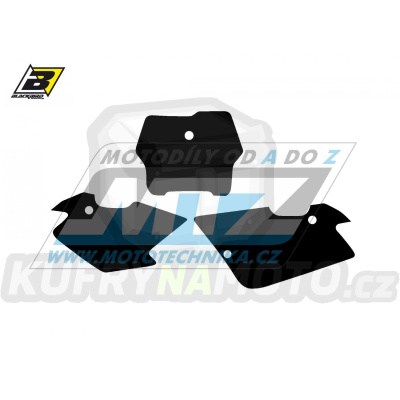 Polepy číslových tabulek (vystřižené) - Husqvarna TC400+TC570 / 01-04 - barva černá