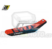 Potah sedla Honda CRF250R / 22-25 + CRF450R / 21-25 - barva červeno-černá - typ potahu ZEBRA