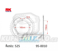 Rozeta ocelová (převodník) 0010-45zubů RK - BMW F750GS+F850GS+F900R+F900XR / 18-20 + S1000RR / 19-20