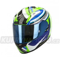 Moto přilba SCORPION EXO-2000 EVO AIR AVENGER neonově zeleno/modrá