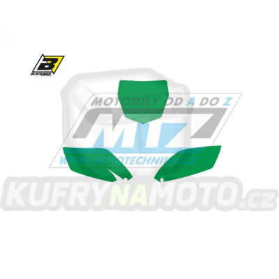 Polepy číslových tabulek (vystřižené) - Yamaha YZF250 / 10-13 - barva zelená